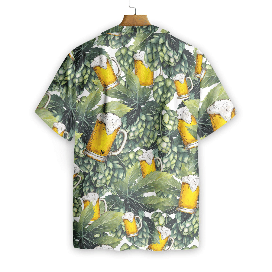 Hops And Craft Beer Hawaiian Shirt