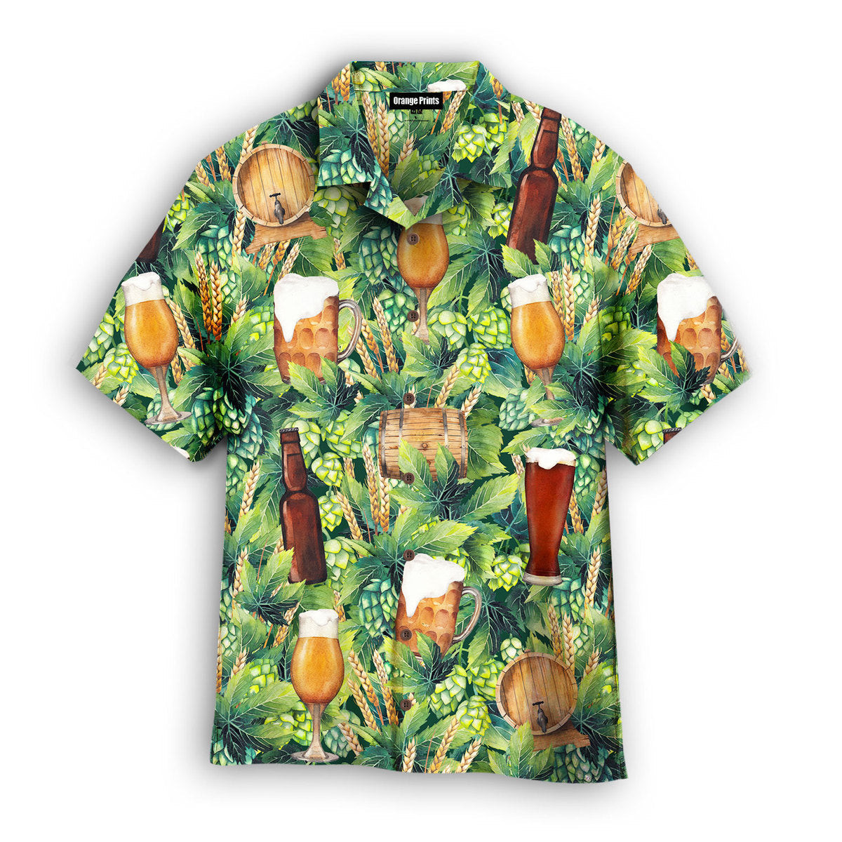 Hops And Craft Beer Hawaiian Shirt