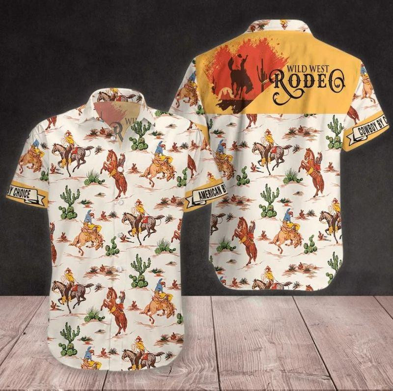 Horse Cowboy Wild West Rodeo Hawaiian Shirt