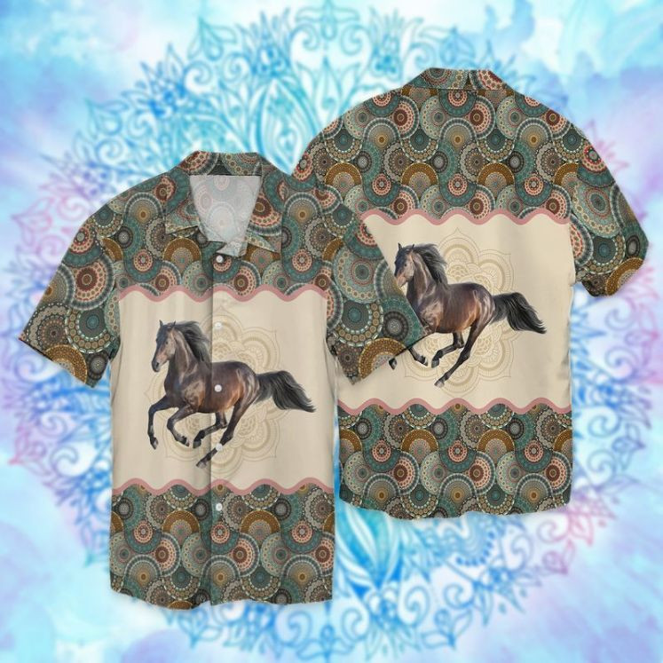 Horse Mandala Hawaiian Shirt