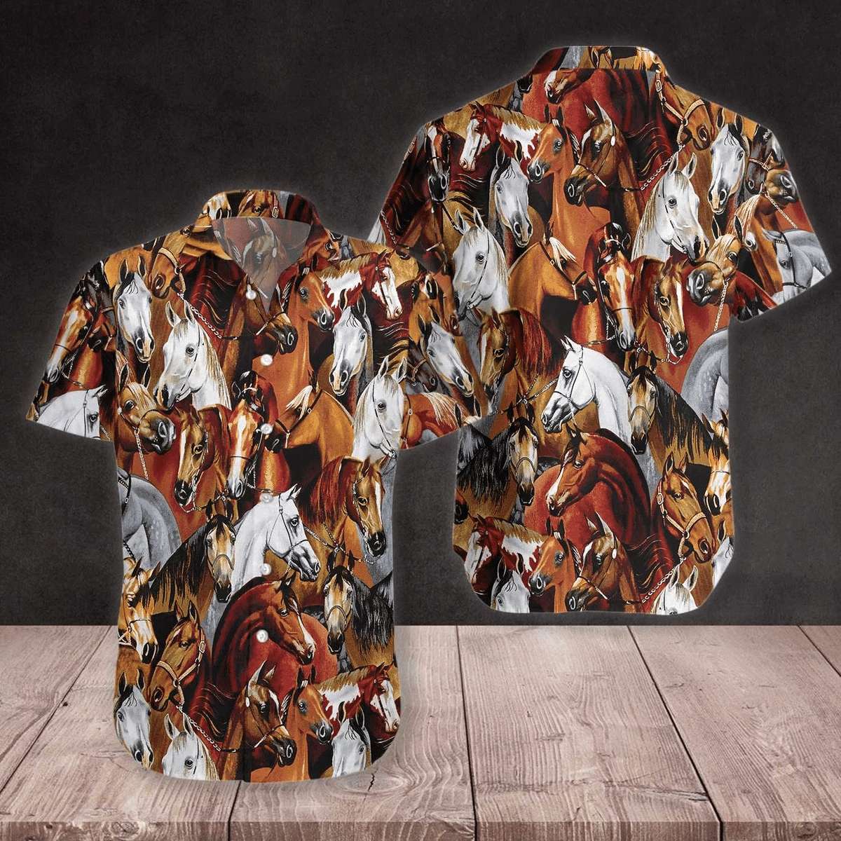 Horse Racing Hawaiian Shirt