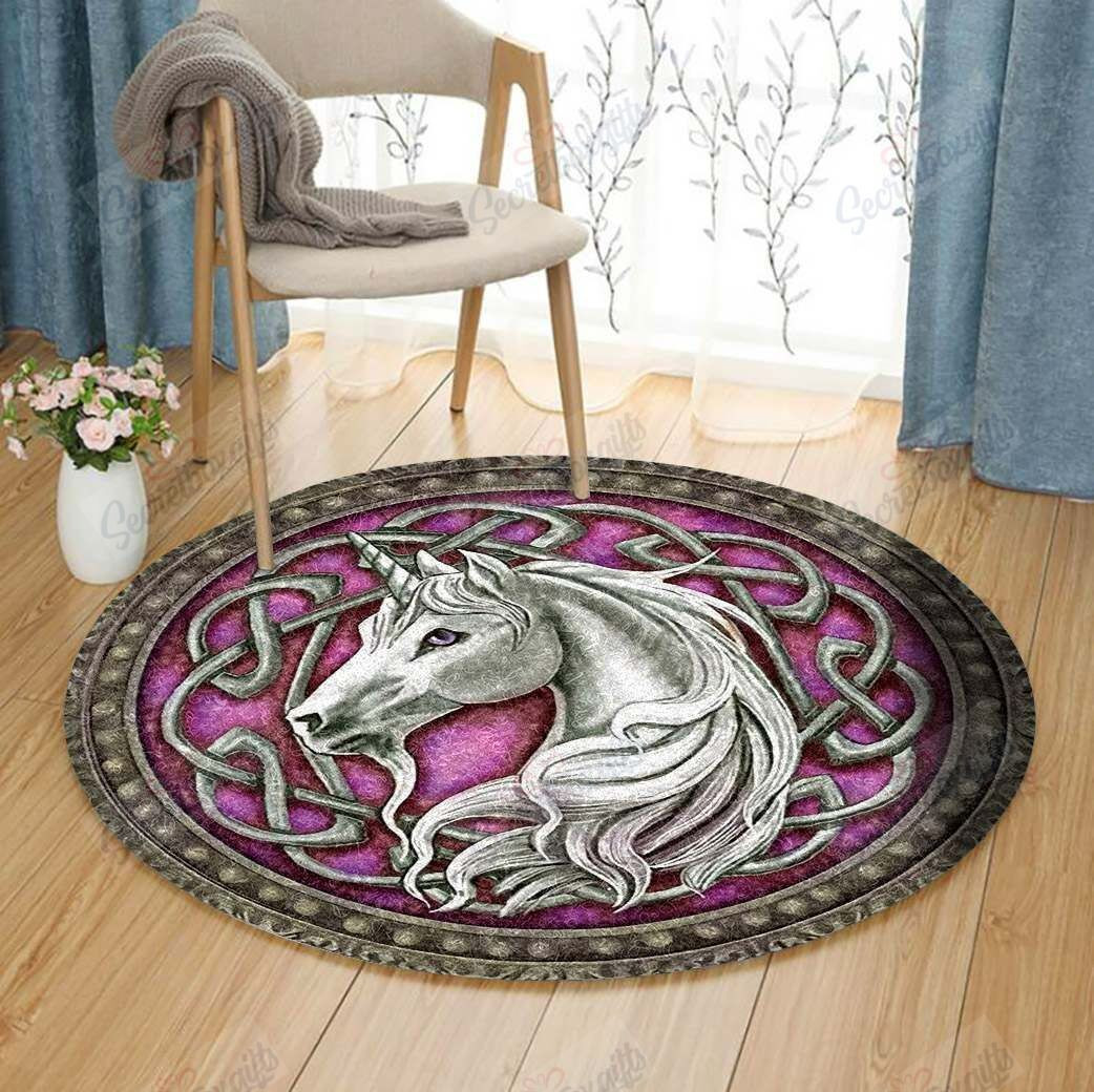 Horse Round Rug Carpet Bedroom Livingroom Home Decor