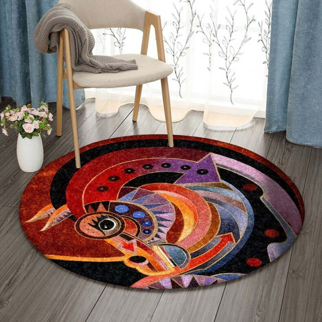 Horse Round Rug Carpet Bedroom Livingroom Home Decor
