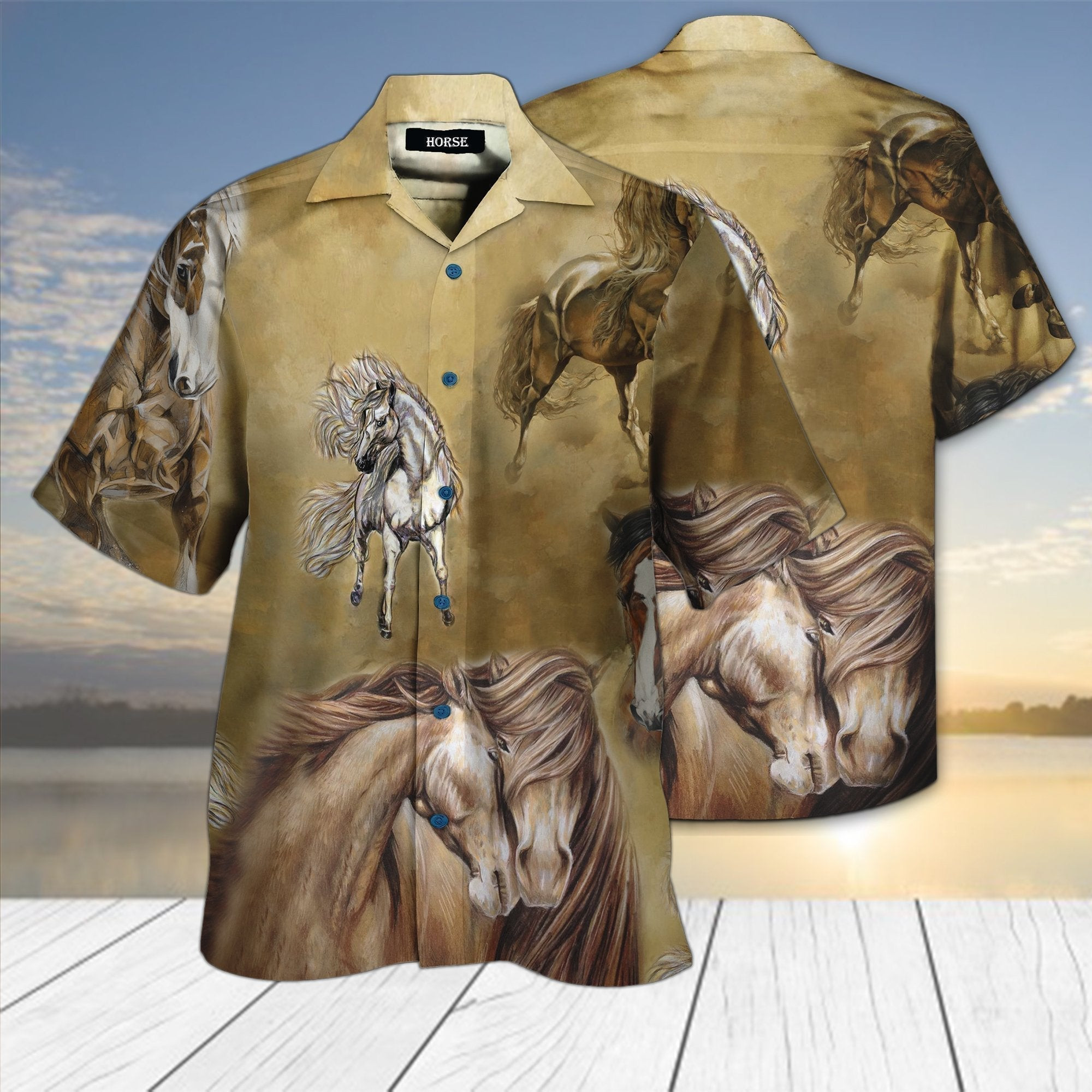 Horse Running Hawaiian Shirt