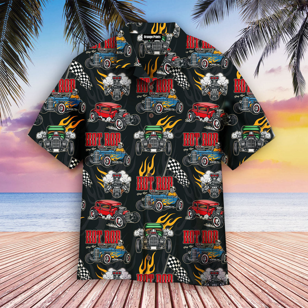 Hot Rod Colorful Hawaiian Shirt