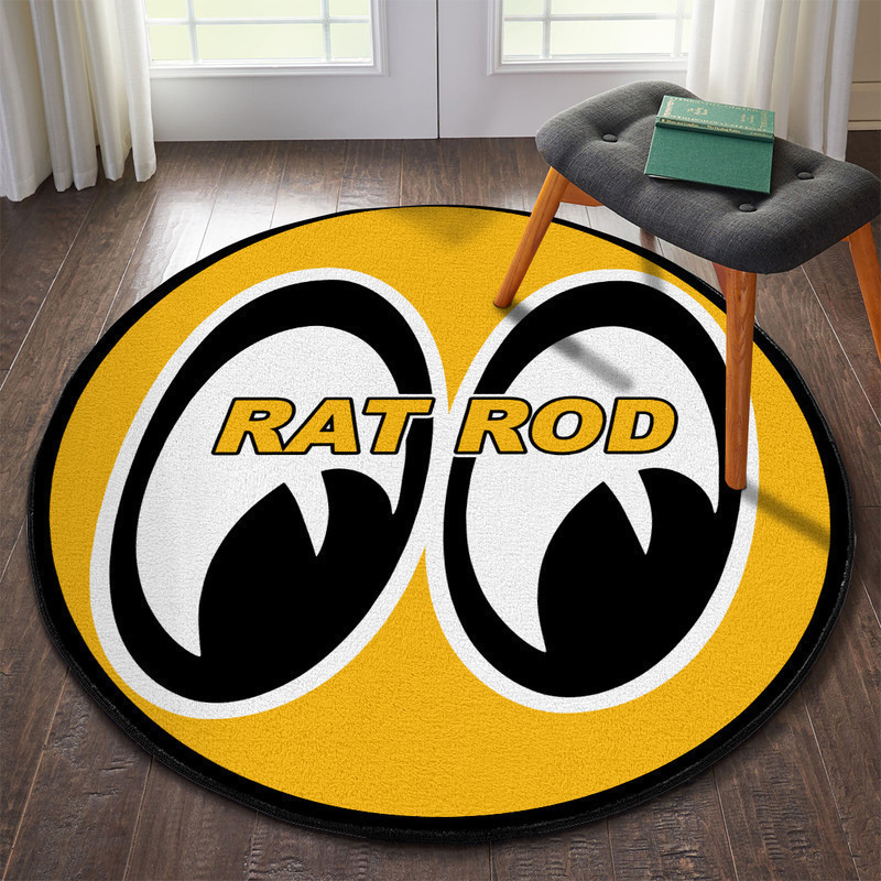 Hot Rod Eyes Round Rug Carpet Bedroom Livingroom Home Decor