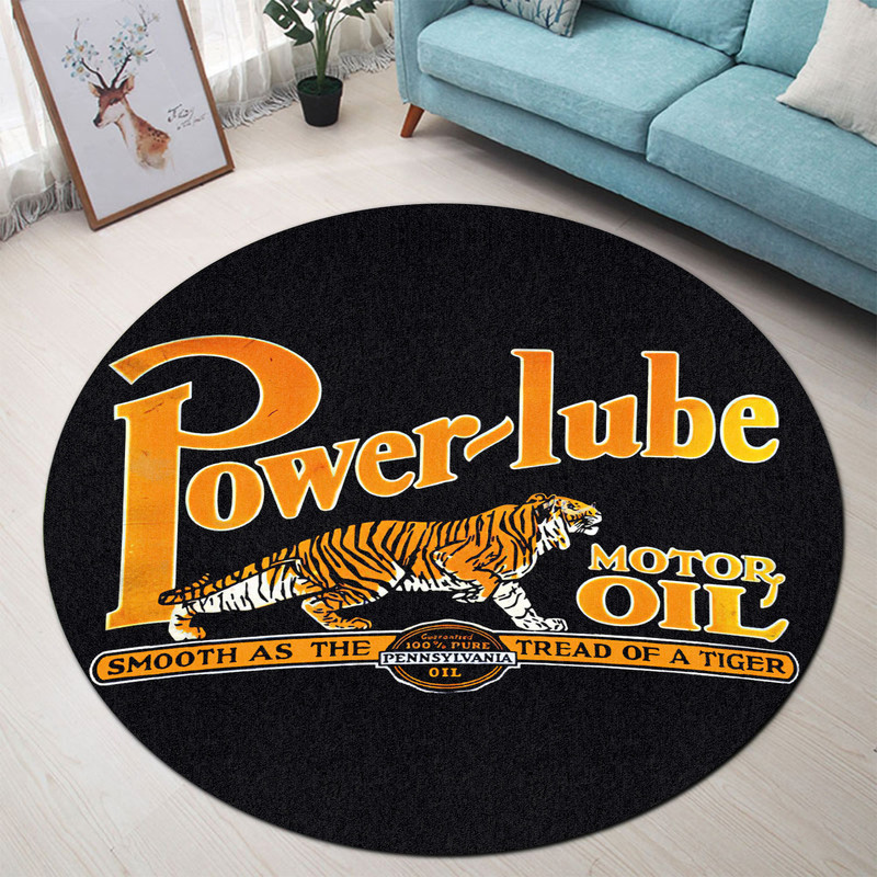 Hot Rod Gasoline Vintage Round Rug Carpet Bedroom Livingroom Home Decor