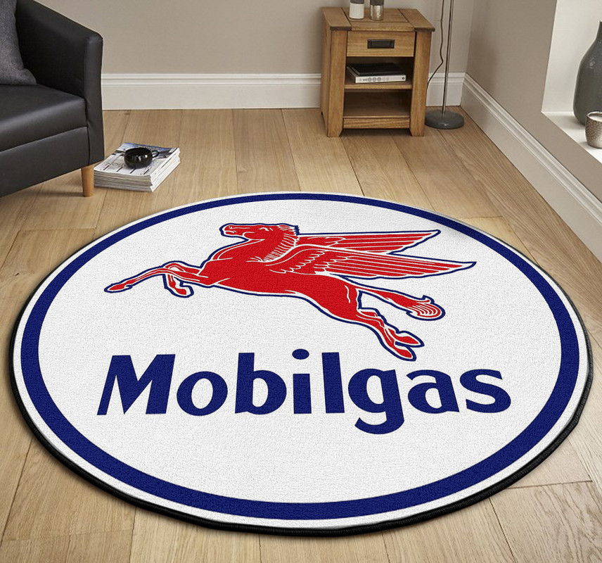 Hot Rod Gasoline Vintage Round Rug Carpet Bedroom Livingroom Home Decor - Image 3