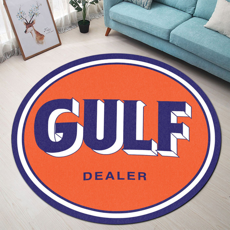 Hot Rod Gasoline Vintage Round Rug Carpet Bedroom Livingroom Home Decor