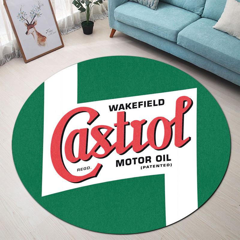 Hot Rod Gasoline Vintage Round Rug Carpet Bedroom Livingroom Home Decor