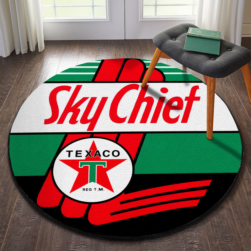 Hot Rod Gasoline Vintage Round Rug Carpet Bedroom Livingroom Home Decor