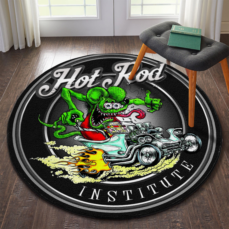 Hot Rod Institute Round Rug Carpet Bedroom Livingroom Home Decor