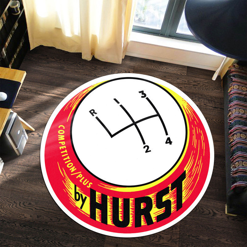 Hot Rod Vintage Drag Racing Round Rug Carpet Bedroom Livingroom Home Decor