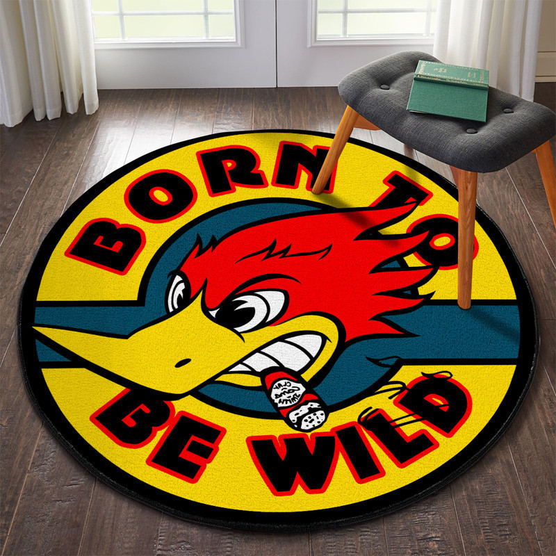 Hotrod Round Rug Carpet Bedroom Livingroom Home Decor