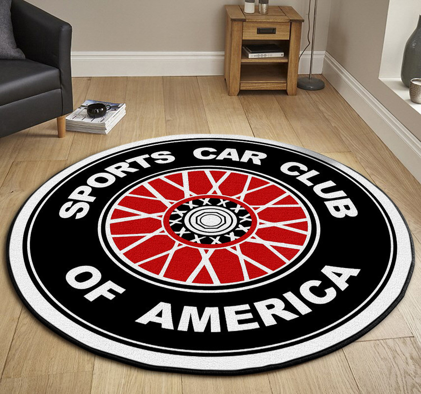 Hotrod Round Rug Carpet Bedroom Livingroom Home Decor - Image 3