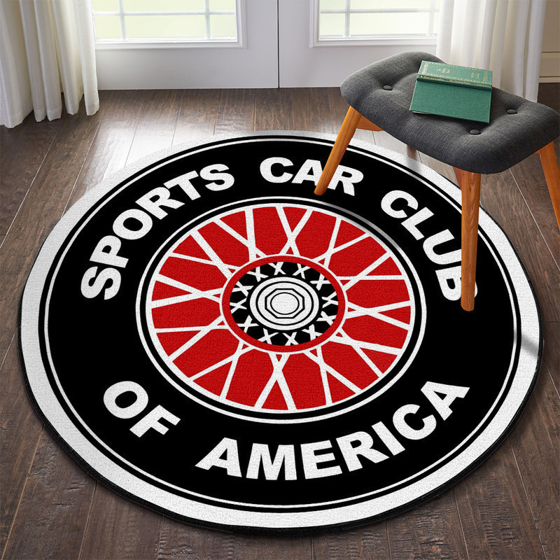 Hotrod Round Rug Carpet Bedroom Livingroom Home Decor