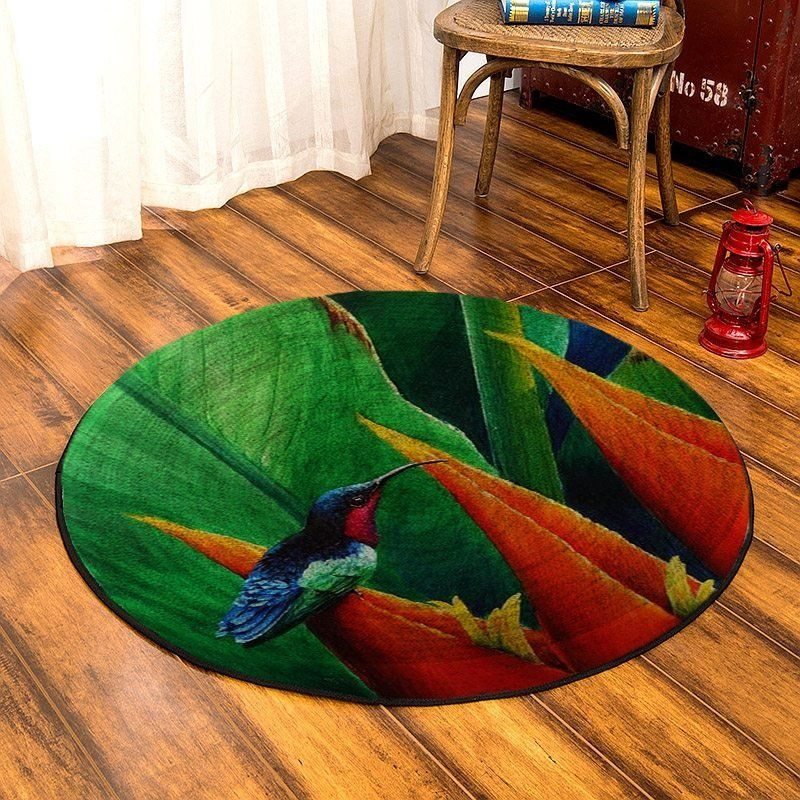 Humming Round Rug Carpet Bedroom Livingroom Home Decor