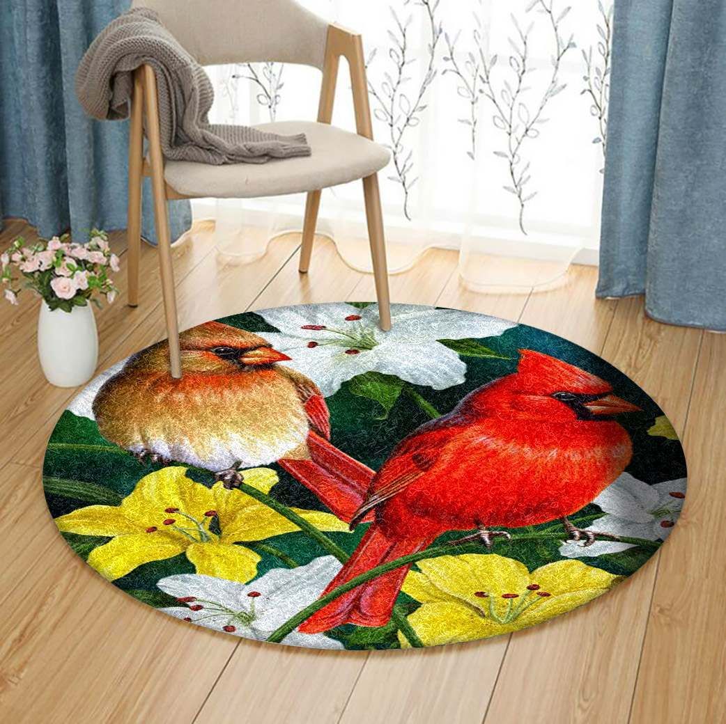 Hummingbird Round Rug Carpet Bedroom Livingroom Home Decor