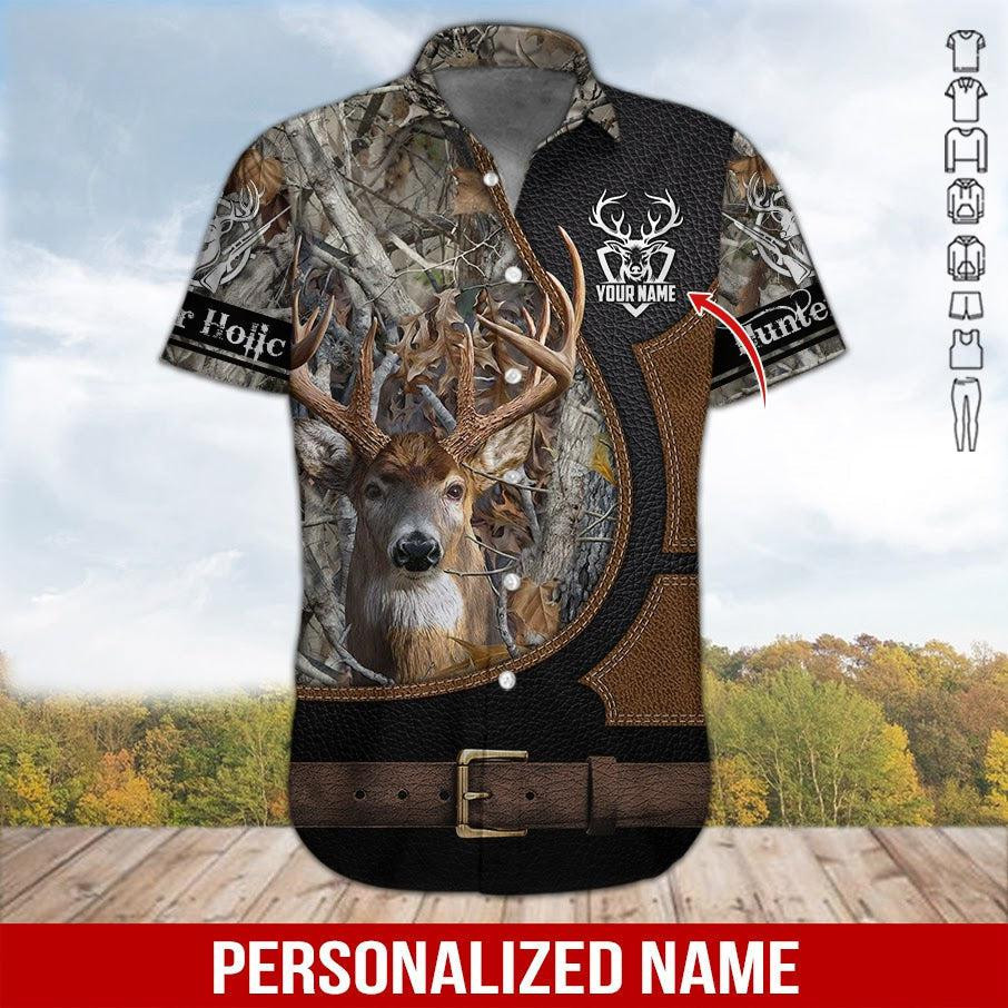 Hunter Holic Personalized Hawaiian Shirt