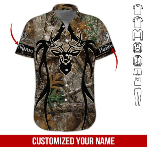 Hunter Holic Personalized Hawaiian Shirt