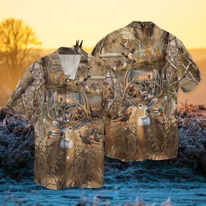 Hunting Camo Hawaiian Shirt
