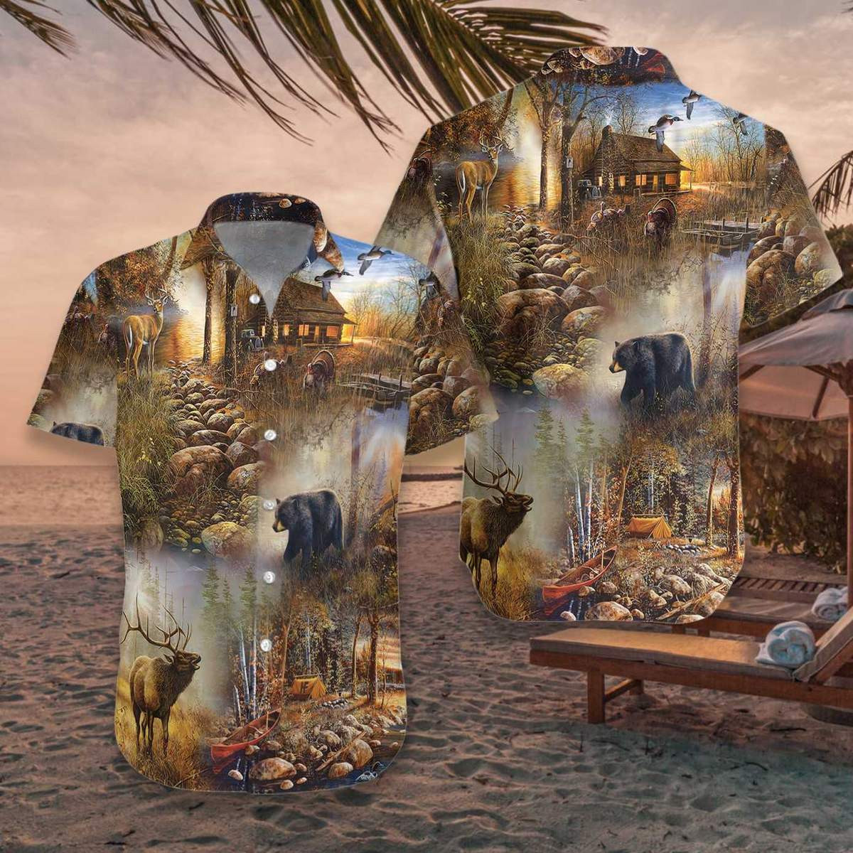 Hunting Camo Hawaiian Shirt