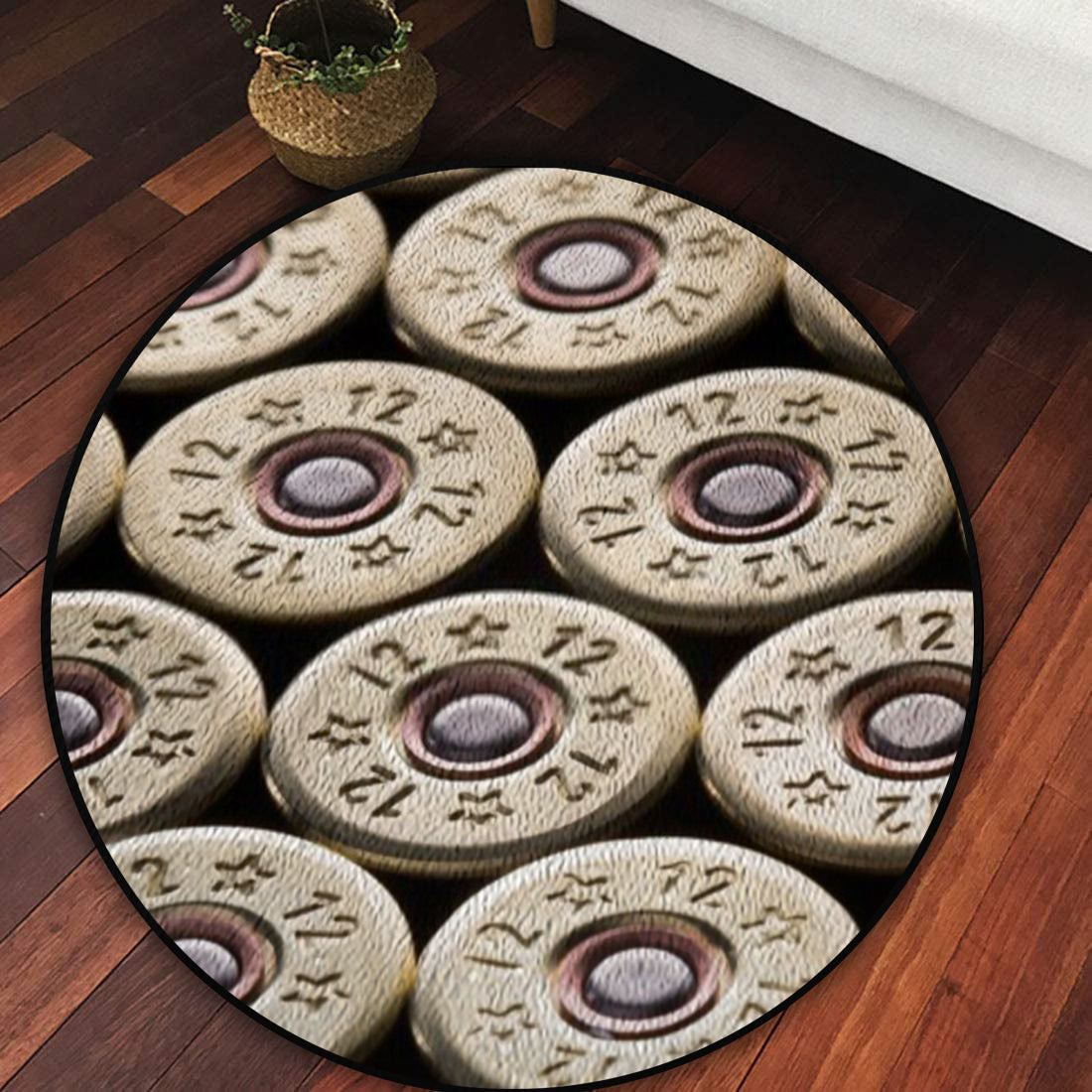 Hunting Living Room Round Rug Carpet Bedroom Livingroom Home Decor