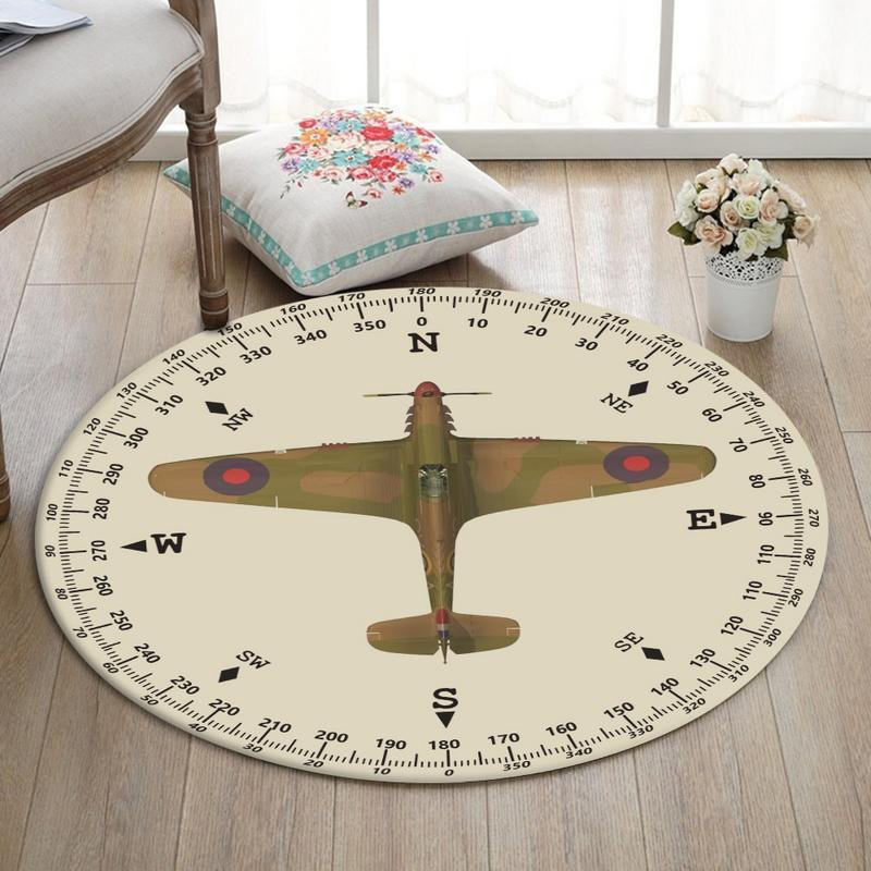 Hurricane Round Rug Carpet Bedroom Livingroom Home Decor