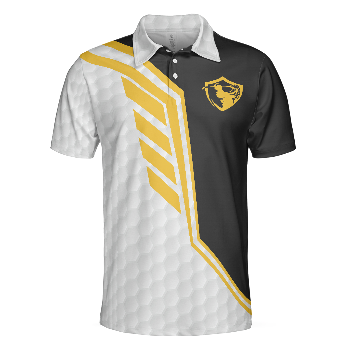 I Aint Perfect But I Can Still Play Golf Polo Shirt Black And White Golfing Shirt For Men Golf Gift - Image 3