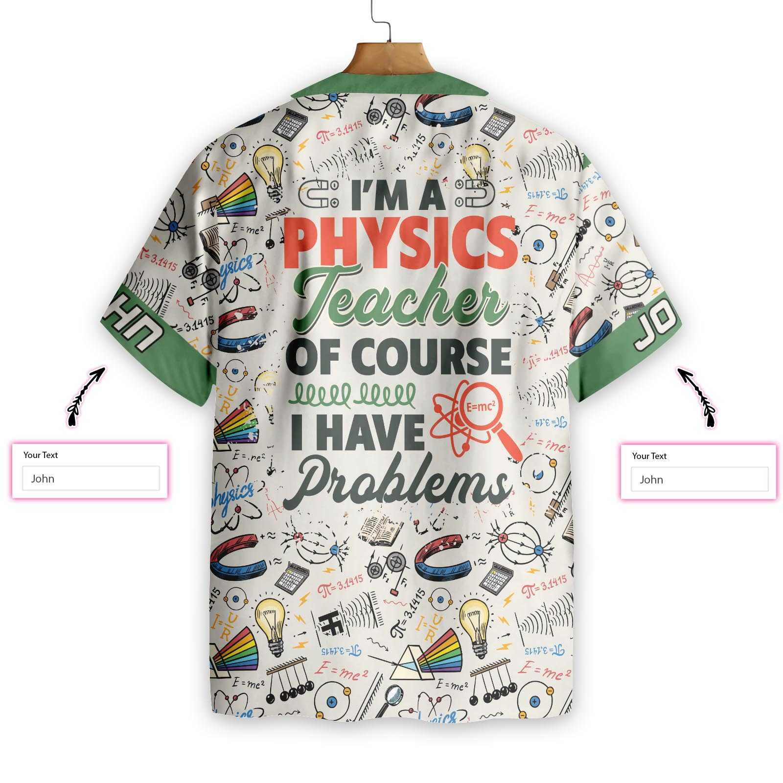 I Am A Physics Teacher Personalized Hawaiian Shirt - Image 6