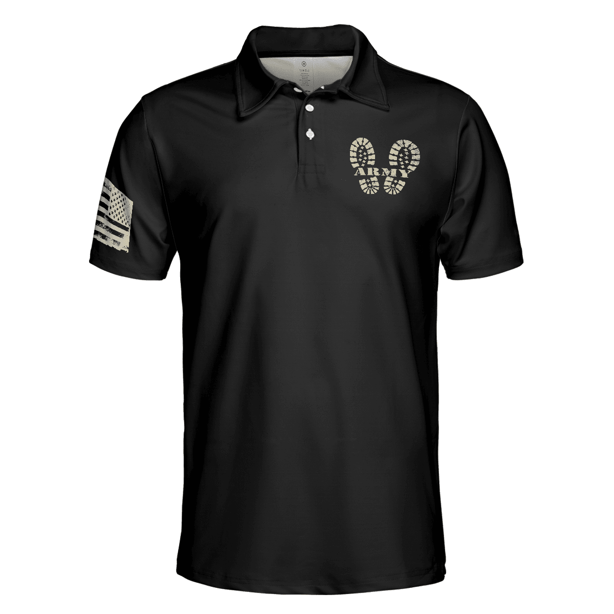 I Am A Soldier Polo Shirt Black Veteran Sayings Polo Shirt Thoughtful Gift Idea For Veteran Dad - Image 3