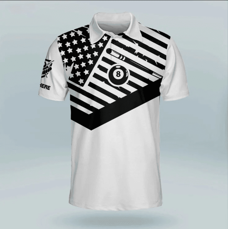 I have a retirement plan i plan to play pool billiard Polo Shirt, Pool shirt, Ball shirt, Gift for Billiard team player - Image 3