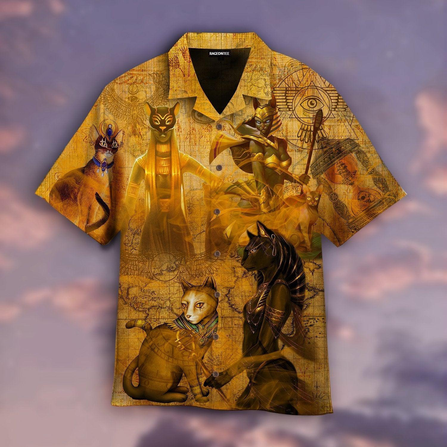 I Love The Myths Of Ancient Egyptian Cat Hawaiian Shirt