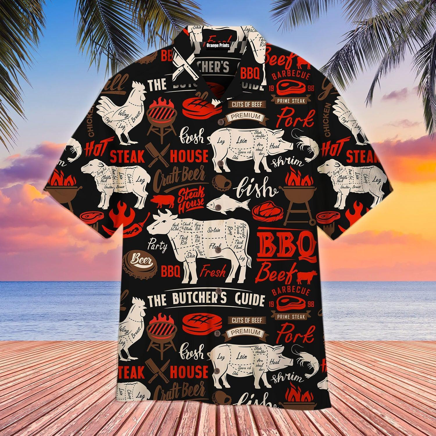 I Love The Smell Of BBQ In The Morning Barbeque Hawaiian Shirt