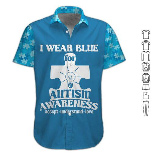 I Wear Blue Hawaiian Shirt