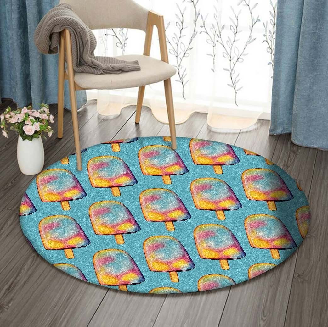 Ice Cream Round Rug Carpet Bedroom Livingroom Home Decor