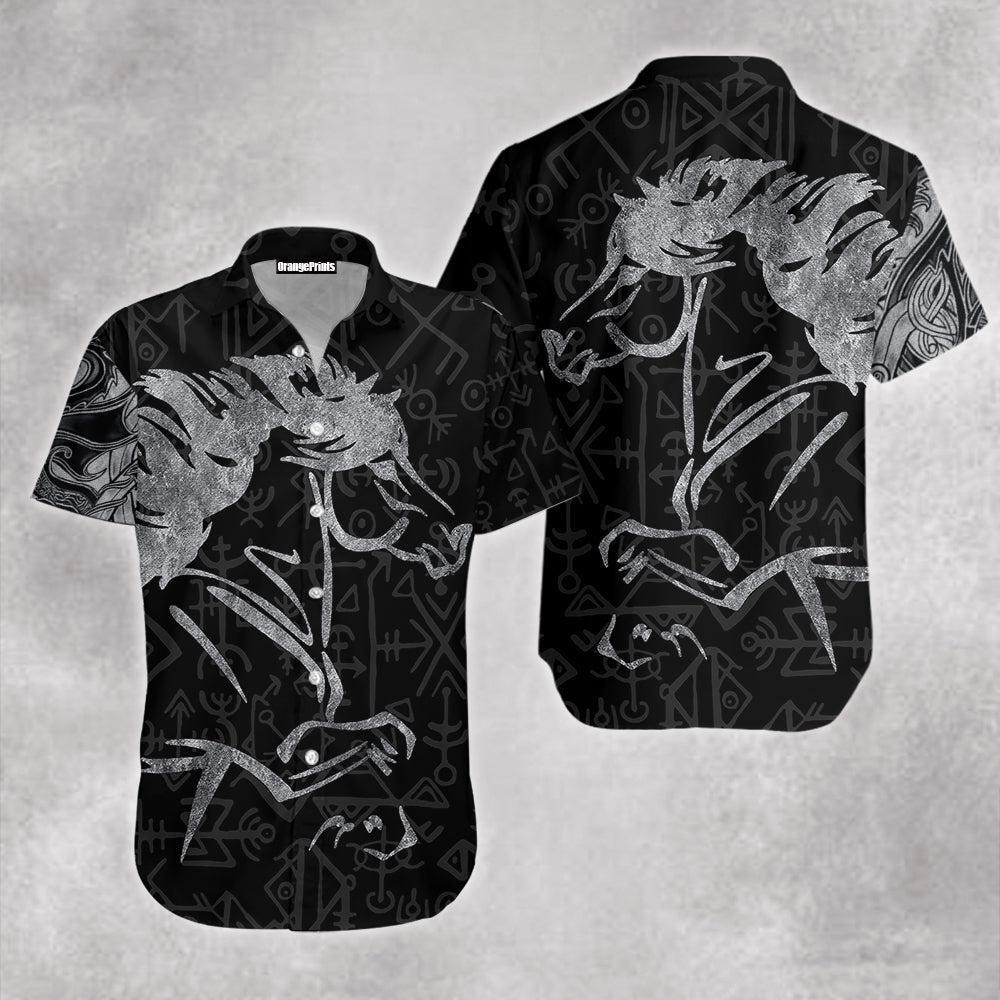 Icelandic Viking Horse Hawaiian Shirt