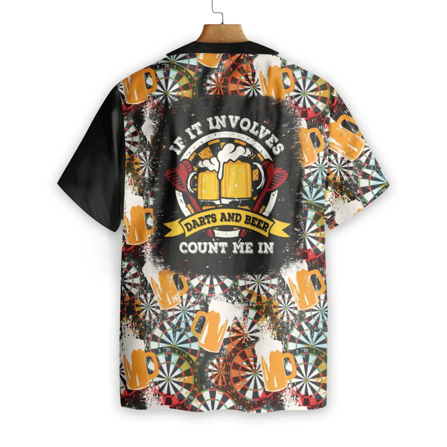 If It Involves Darts And Beer Count Me In Hawaiian Shirt