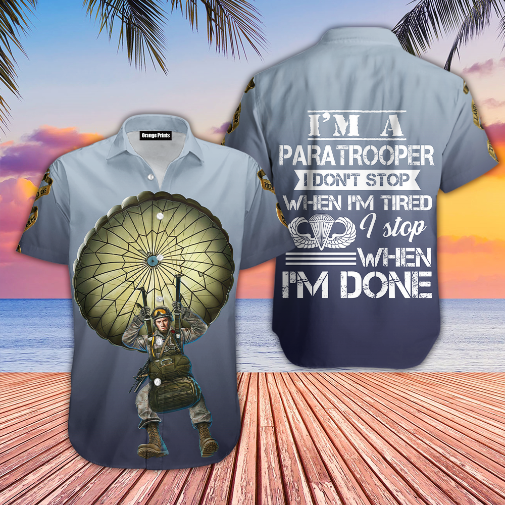 I'm A Paratrooper Hawaiian Shirt