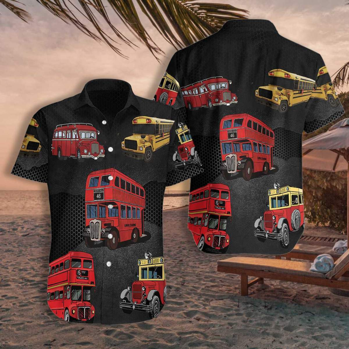 I'm Driving At Night Bus Driver Hawaiian Shirt