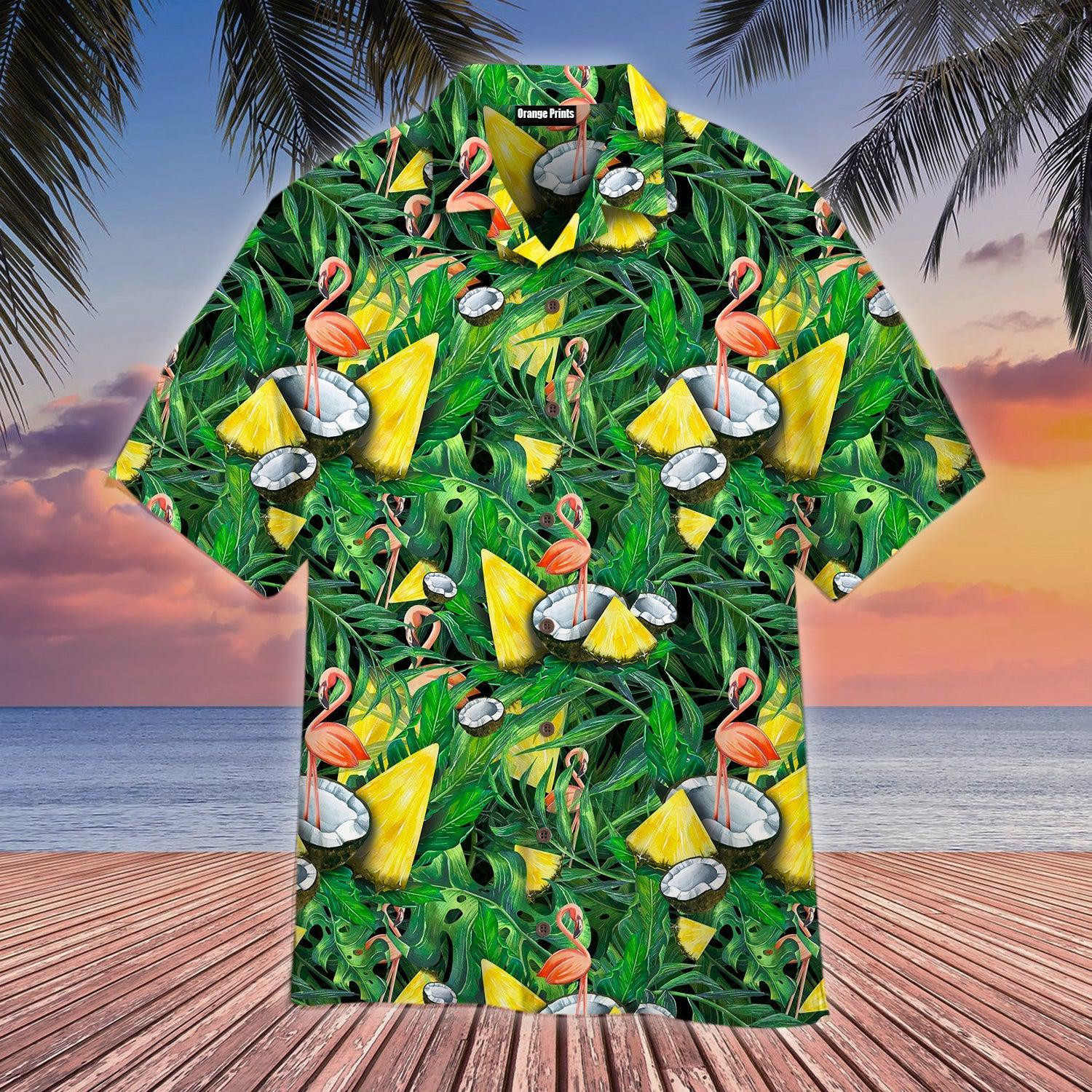 I'm Flocking Retired Flamingo Tropical Hawaiian Shirt
