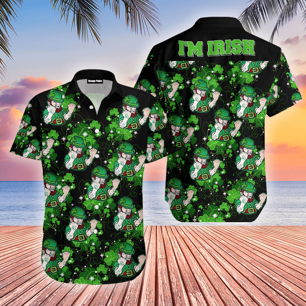 Im Irish St Patricks Day Hawaiian Shirt