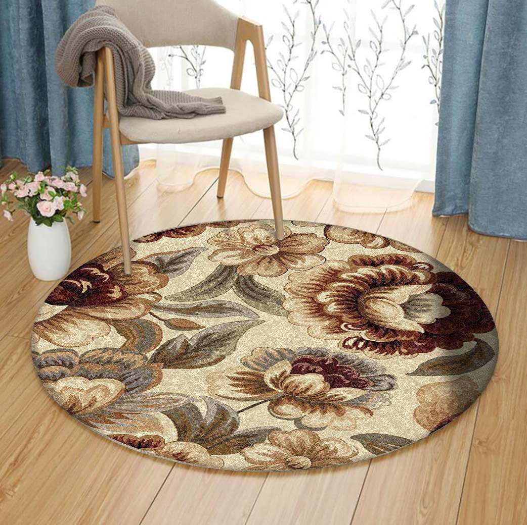 Impressions Round Rug Carpet Bedroom Livingroom Home Decor