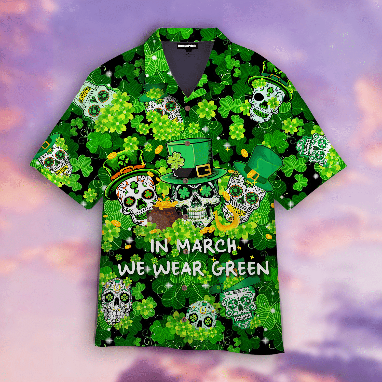 In March We Were Green Happy Patrick's Day Hawaiian Shirt