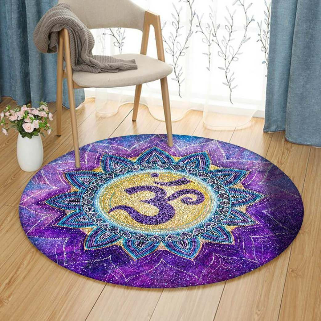 Indian Mandala Round Rug Carpet Bedroom Livingroom Home Decor