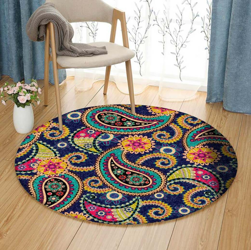 Indian Round Rug Carpet Bedroom Livingroom Home Decor