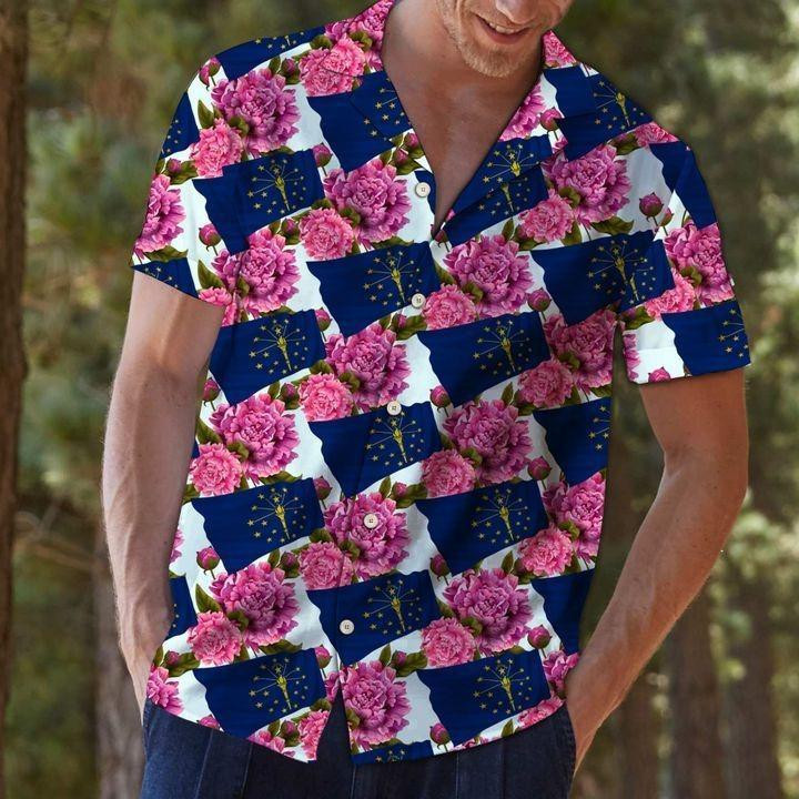 Indiana Peony Hawaiian Shirt