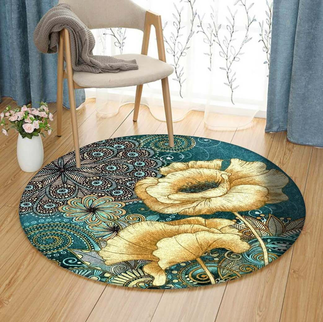 Inspired Round Rug Carpet Bedroom Livingroom Home Decor
