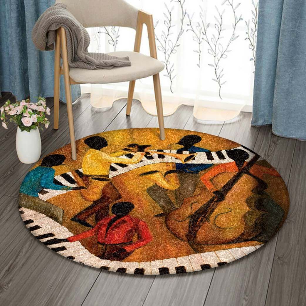 Instrument Round Rug Carpet Bedroom Livingroom Home Decor