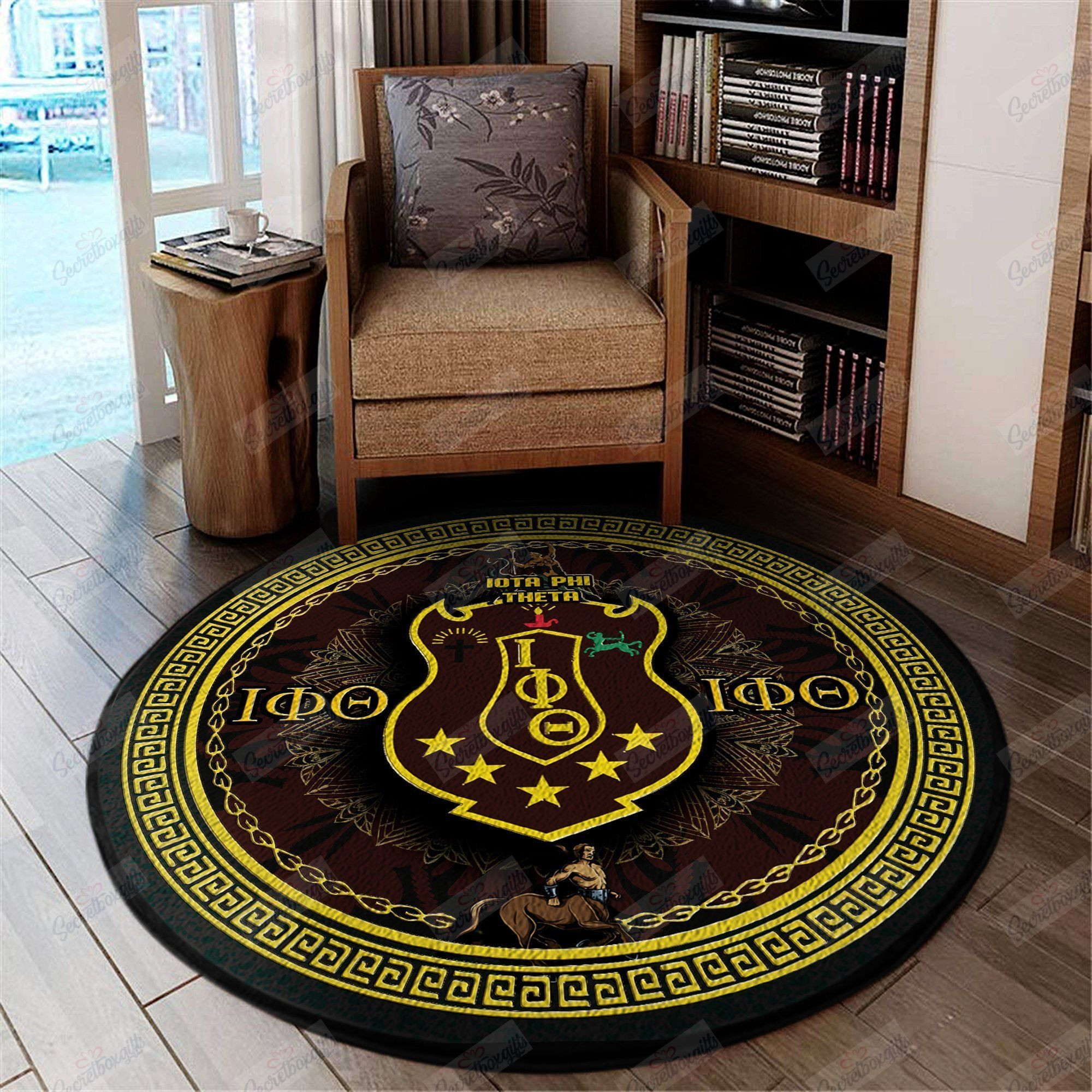 Iota Phi Theta Round Rug Carpet Bedroom Livingroom Home Decor
